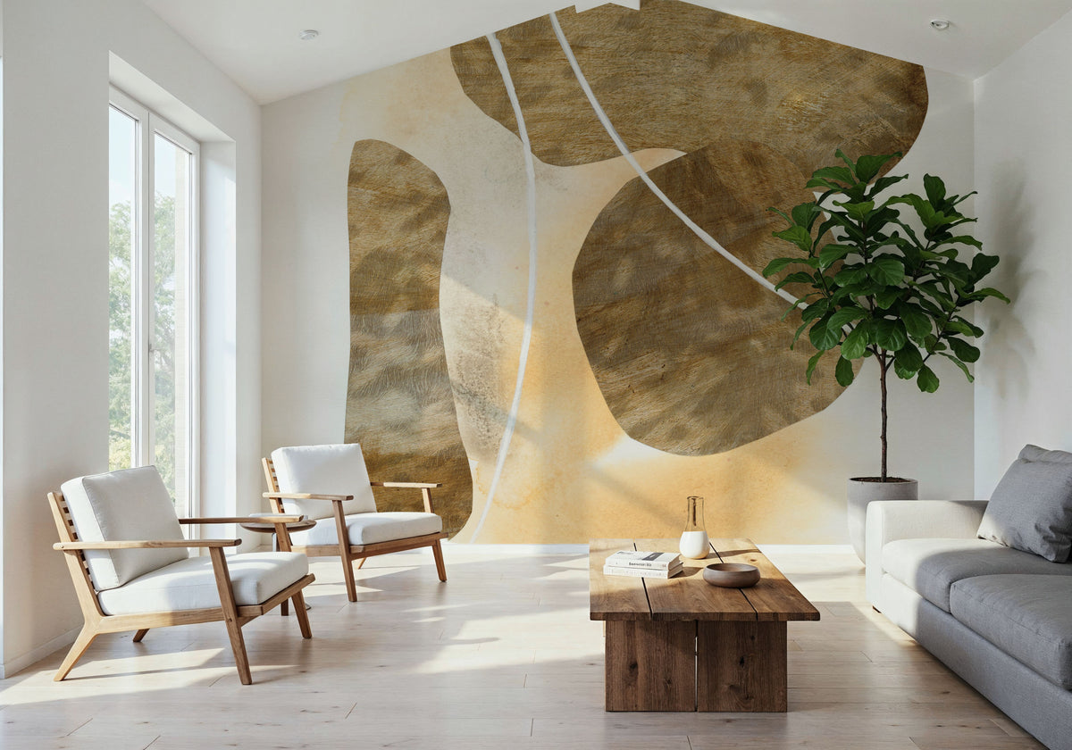 Metallic Textures IV Mural Wallpaper - room preview 04