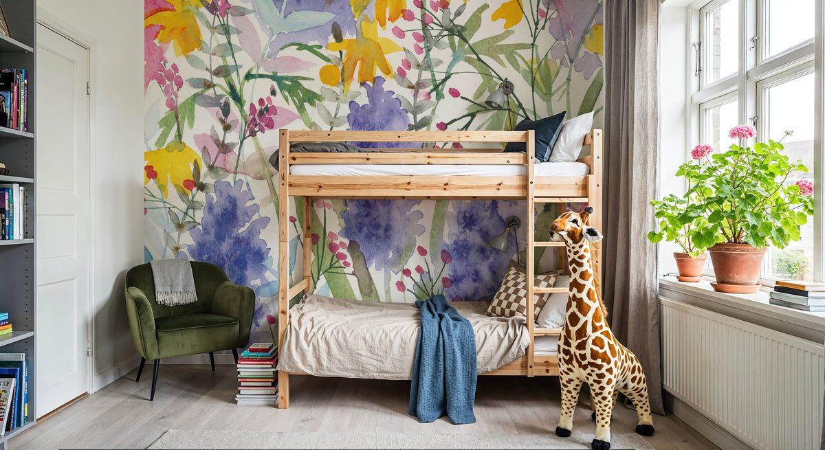 March Flowers Mural Wallpaper - room preview 04