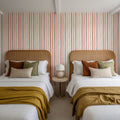 Bloom Lines White Mural Wallpaper - room preview 04