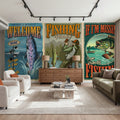 Fishing Posters Mural Wallpaper - room preview 04