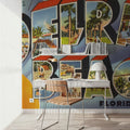Greetings From Delray Beach Mural Wallpaper - room preview 04