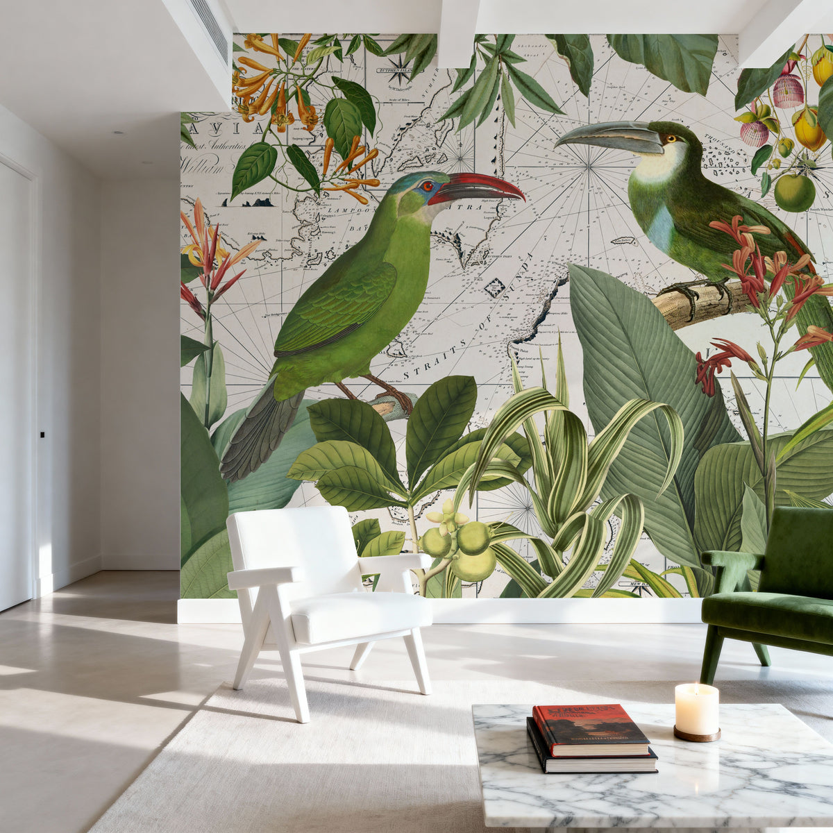 Parrots Nostalgic Journey III Mural Wallpaper - room preview 04