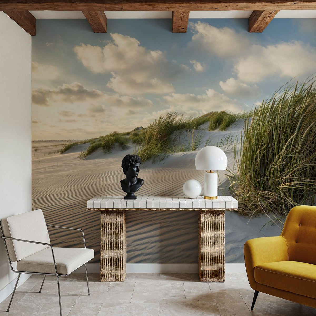 Grass Beach Mural Wallpaper - room preview 04