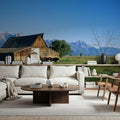 Mountain Bison Ranch Mural Wallpaper - room preview 04