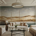 Sailboats Off the Coast Mural Wallpaper - room preview 04