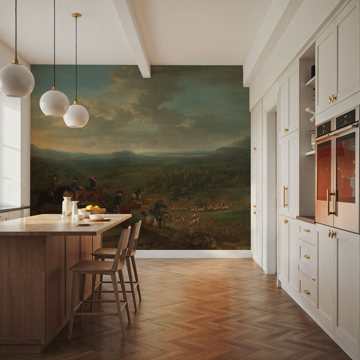Fox Hound Views Mural Wallpaper - room preview 04