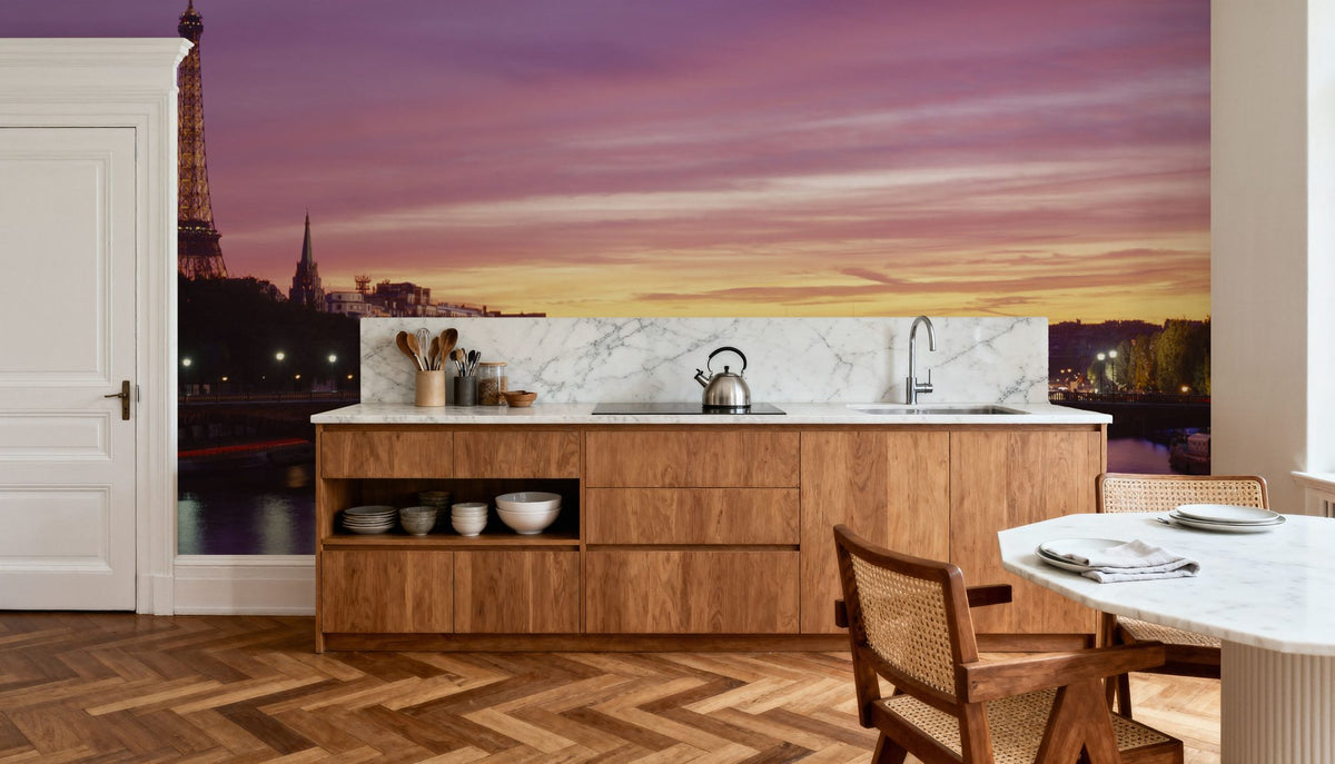 Twilight Riverside Reflections Mural Wallpaper - room preview 04