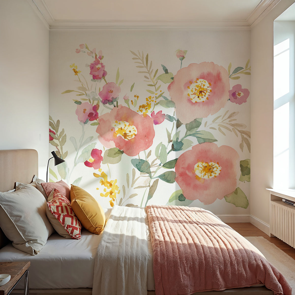 Jewels Florals Mural Wallpaper - room preview 04