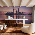 Pudong Sunrise Pink Mural Wallpaper - room preview 04