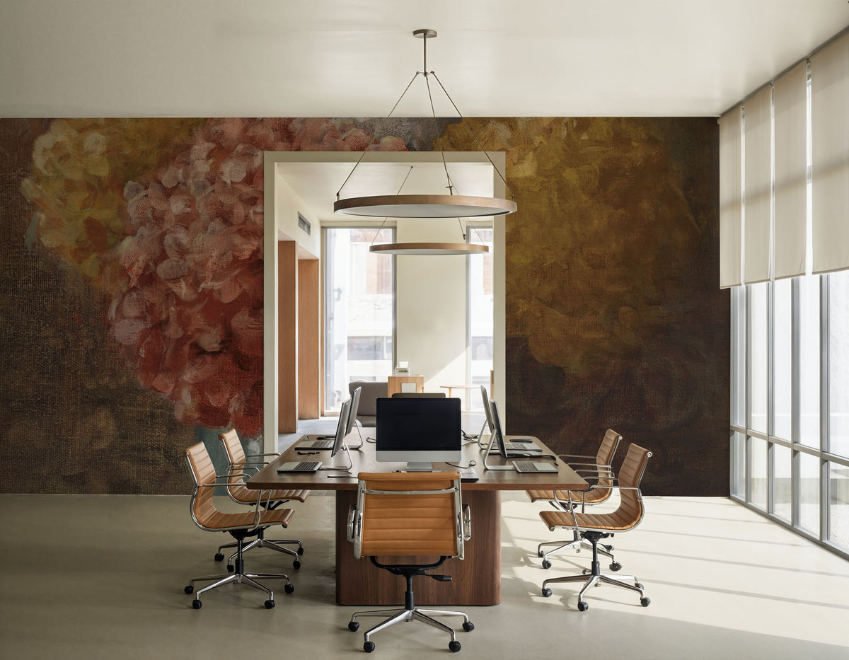 Fall Hydrangea II Mural Wallpaper - room preview 04
