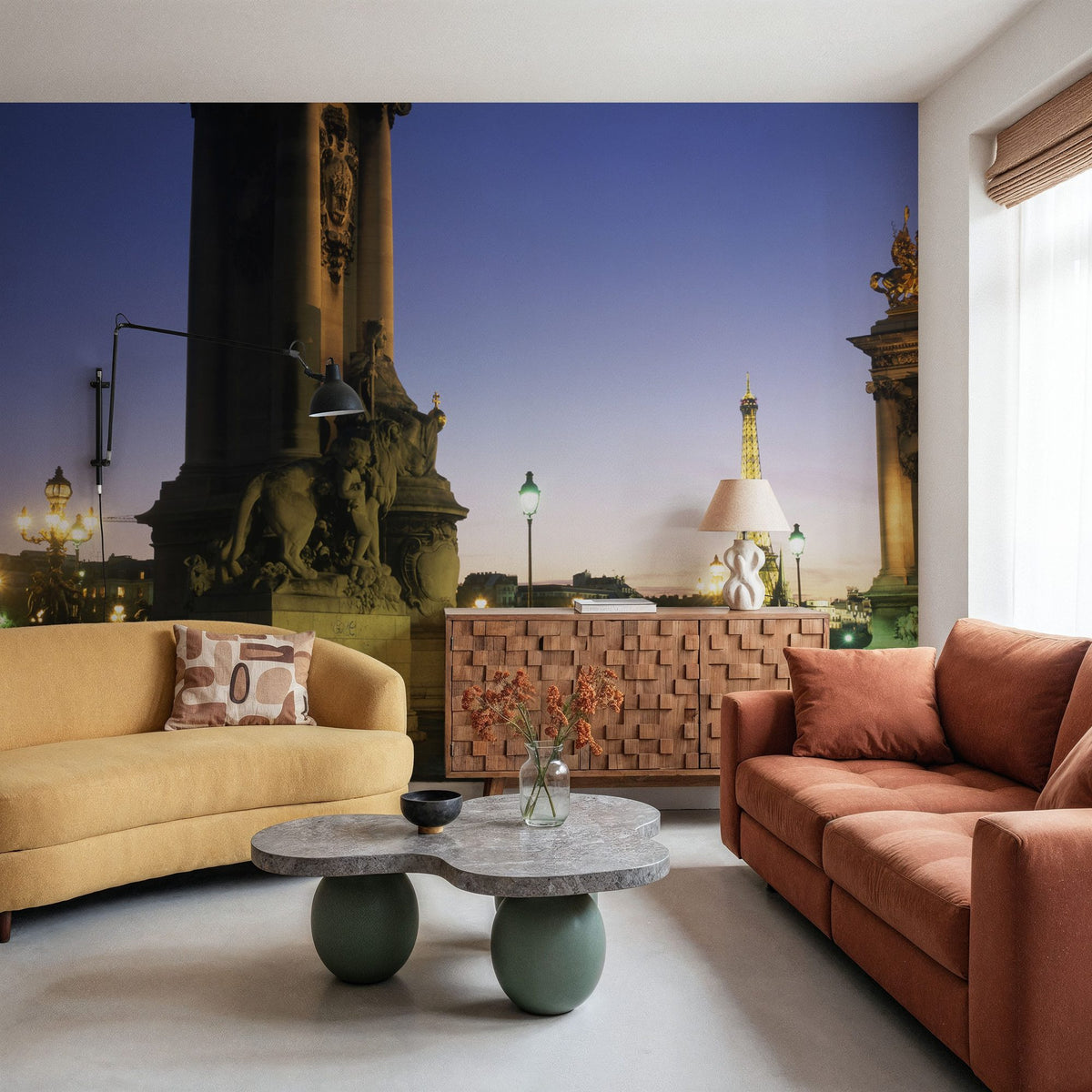 Twilight Bridge Majesty Mural Wallpaper - room preview 04