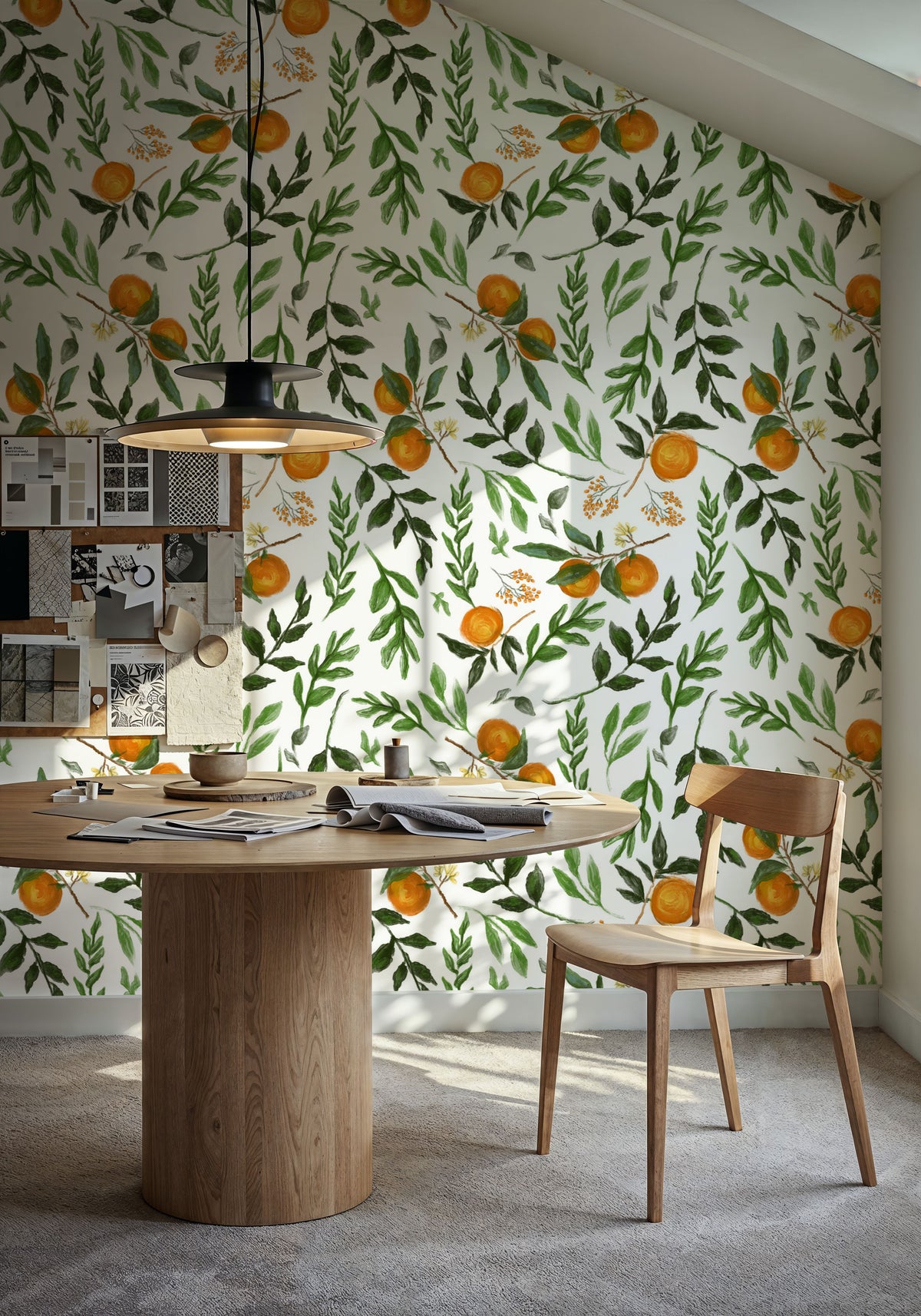 I See Oranges Mural Wallpaper - room preview 04