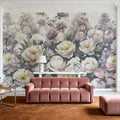 Watercolor Peonies Spring Mural Wallpaper - room preview 04