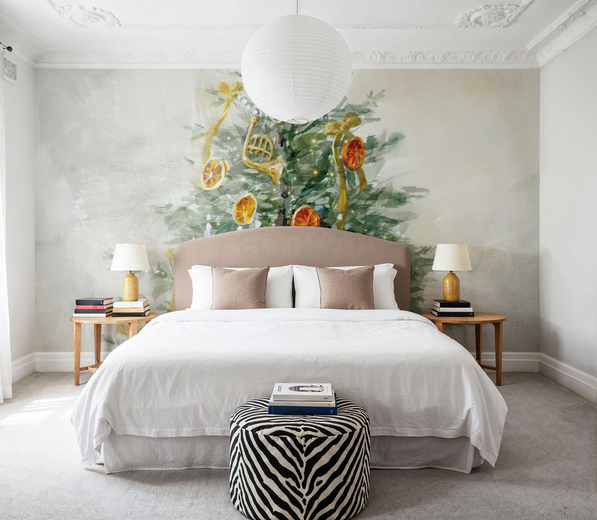 Vintage Holiday II Mural Wallpaper - room preview 04