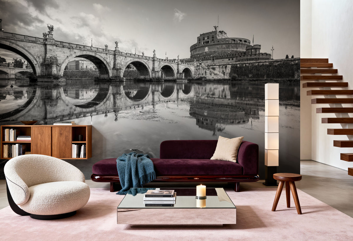 Eternal Bridge and Castel Mural Wallpaper - room preview 04