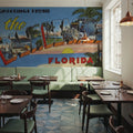 Greetings From Palm Beaches Mural Wallpaper - room preview 04