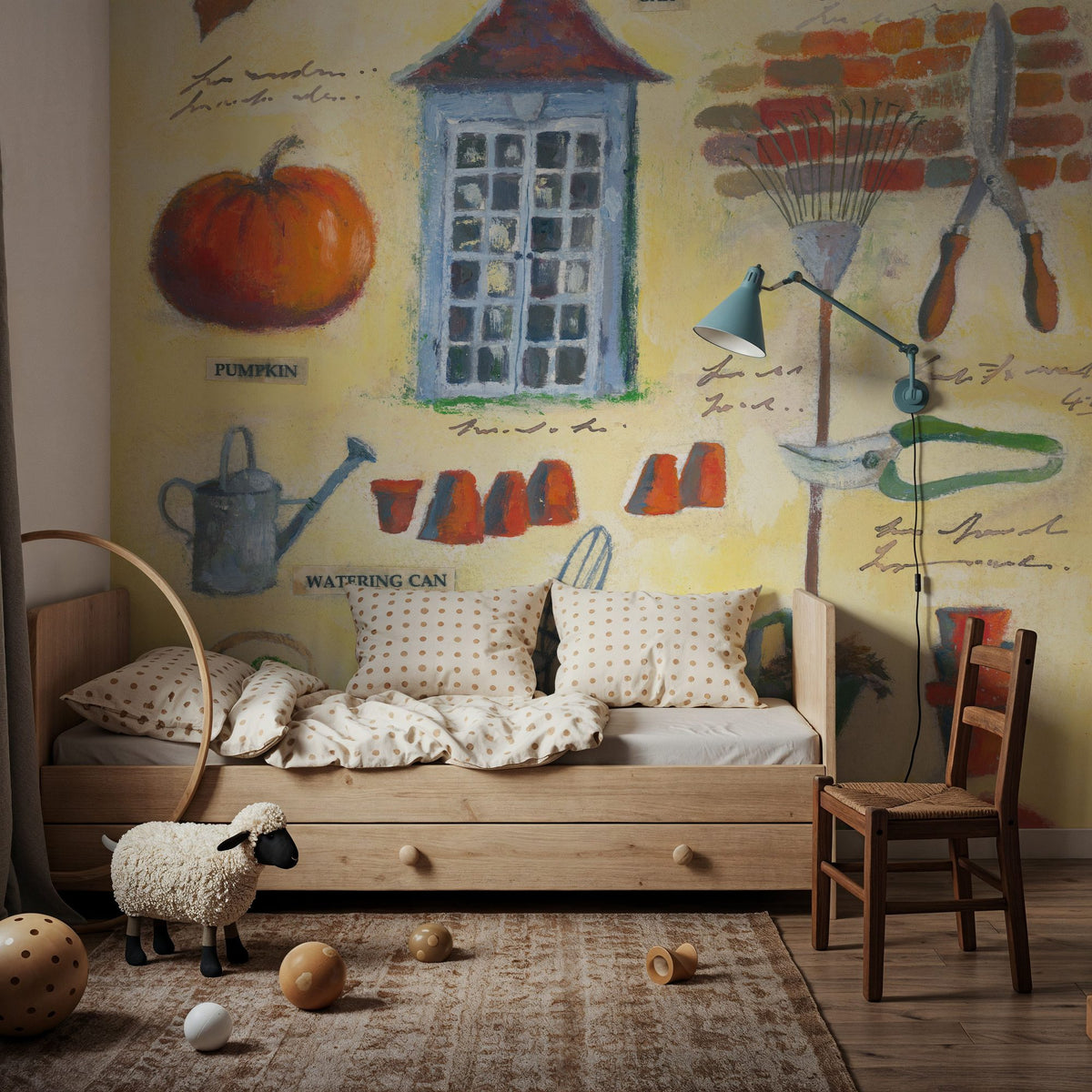 Fall Collage Mural Wallpaper - room preview 04