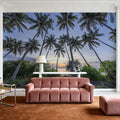 Tropical Sunset Palm Mural Wallpaper - room preview 04