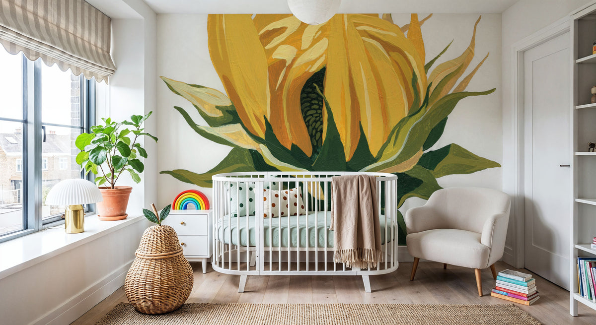 September Sunflowers I Mural Wallpaper - room preview 04