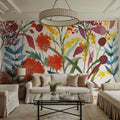 November Flowers Mural Wallpaper - room preview 04