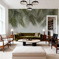 Palms Around Us Mural Wallpaper - Neutral Tone - room preview 04