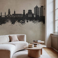 Duisburg Germany Skyline Concrete Mural Wallpaper - room preview 04