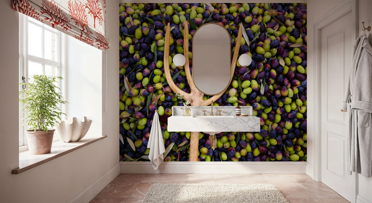 Picking Olives Mural Wallpaper - room preview 04