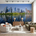 Urban Waterfront Mural Wallpaper - room preview 04