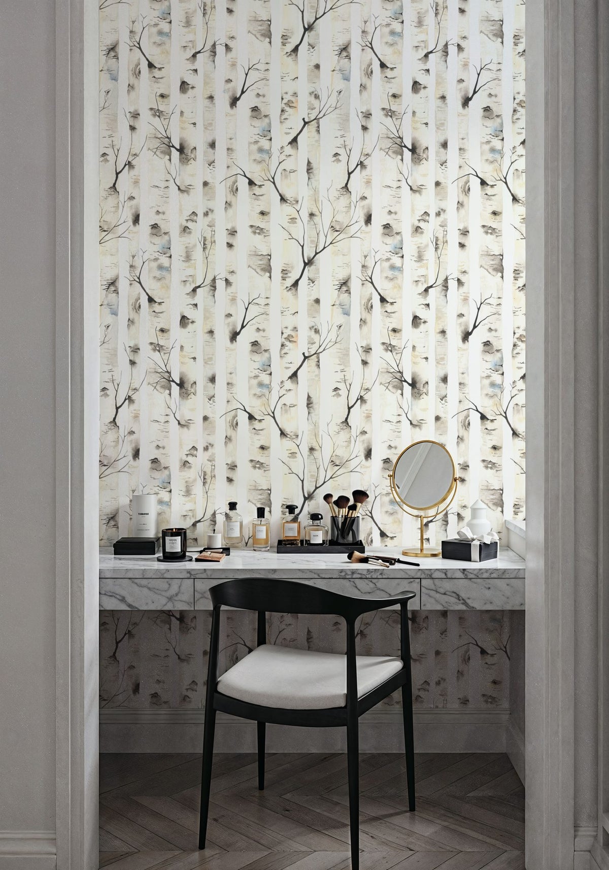 Nordic Birch Mural Wallpaper - room preview 04