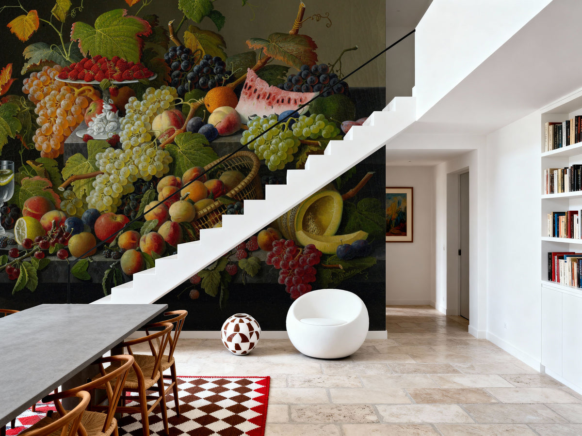 Still Life with Grapes Mural Wallpaper - room preview 04