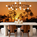 Forest Twilight Glow Mural Wallpaper - room preview 04