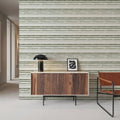 Green Stripes Mural Wallpaper - room preview 04