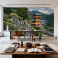 Seiganto-ji Pagoda Mural Wallpaper - room preview 04