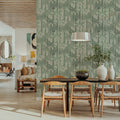 Palmera Luxe, French Green Mural Wallpaper - room preview 04