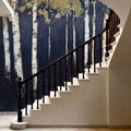Shimmering Forest Indigo Mural Wallpaper - room preview 04