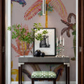Statement Palms, Light Pink Mural Wallpaper - room preview 04
