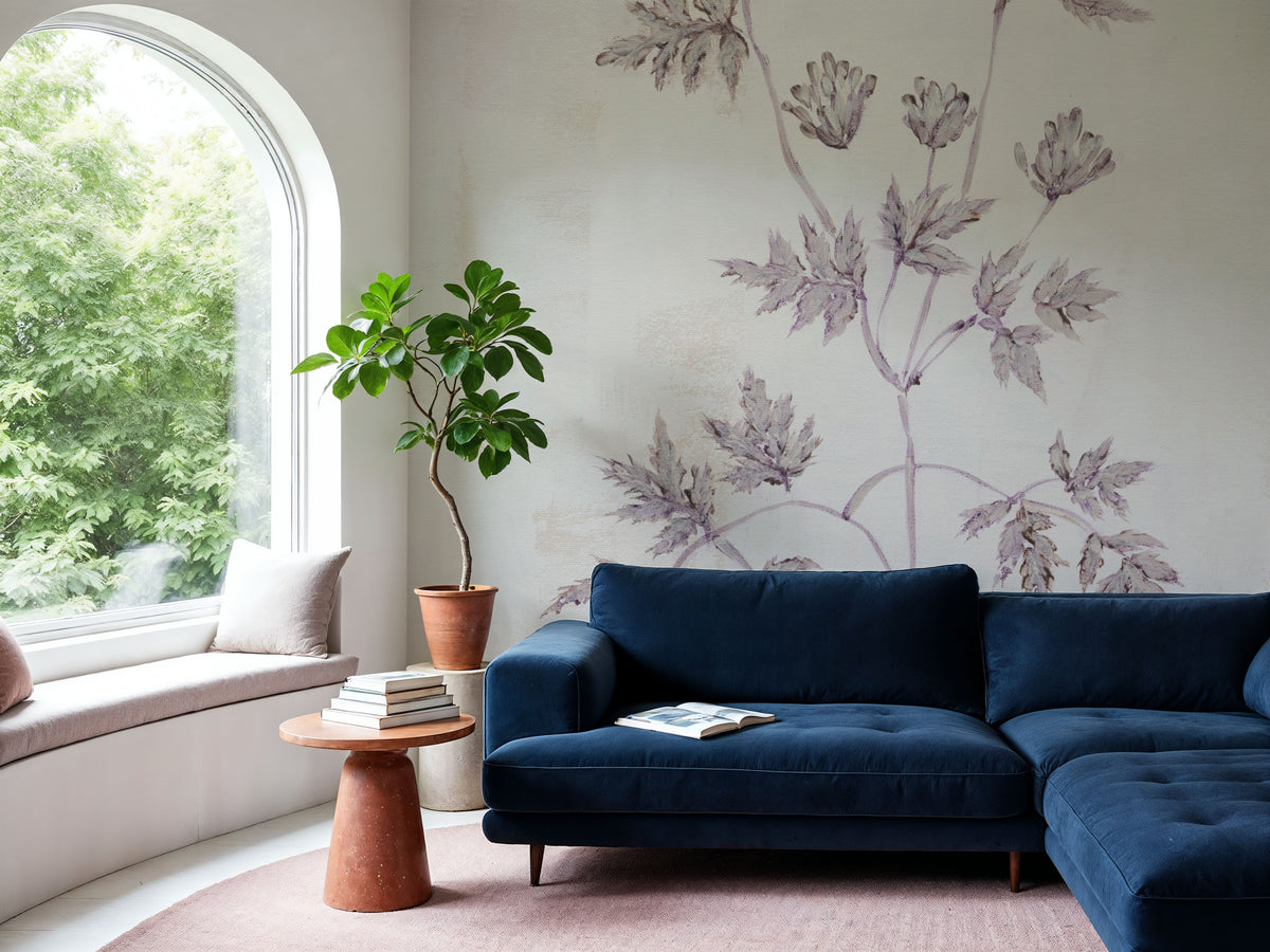Delicate Meadow IV Mural Wallpaper - room preview 04