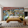 Greetings From Hollywood Beach Mural Wallpaper - room preview 04