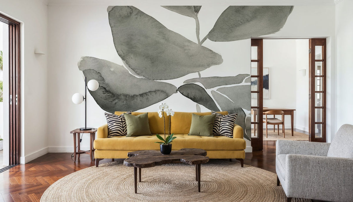 Fiddle Leaf I Mural Wallpaper - room preview 04