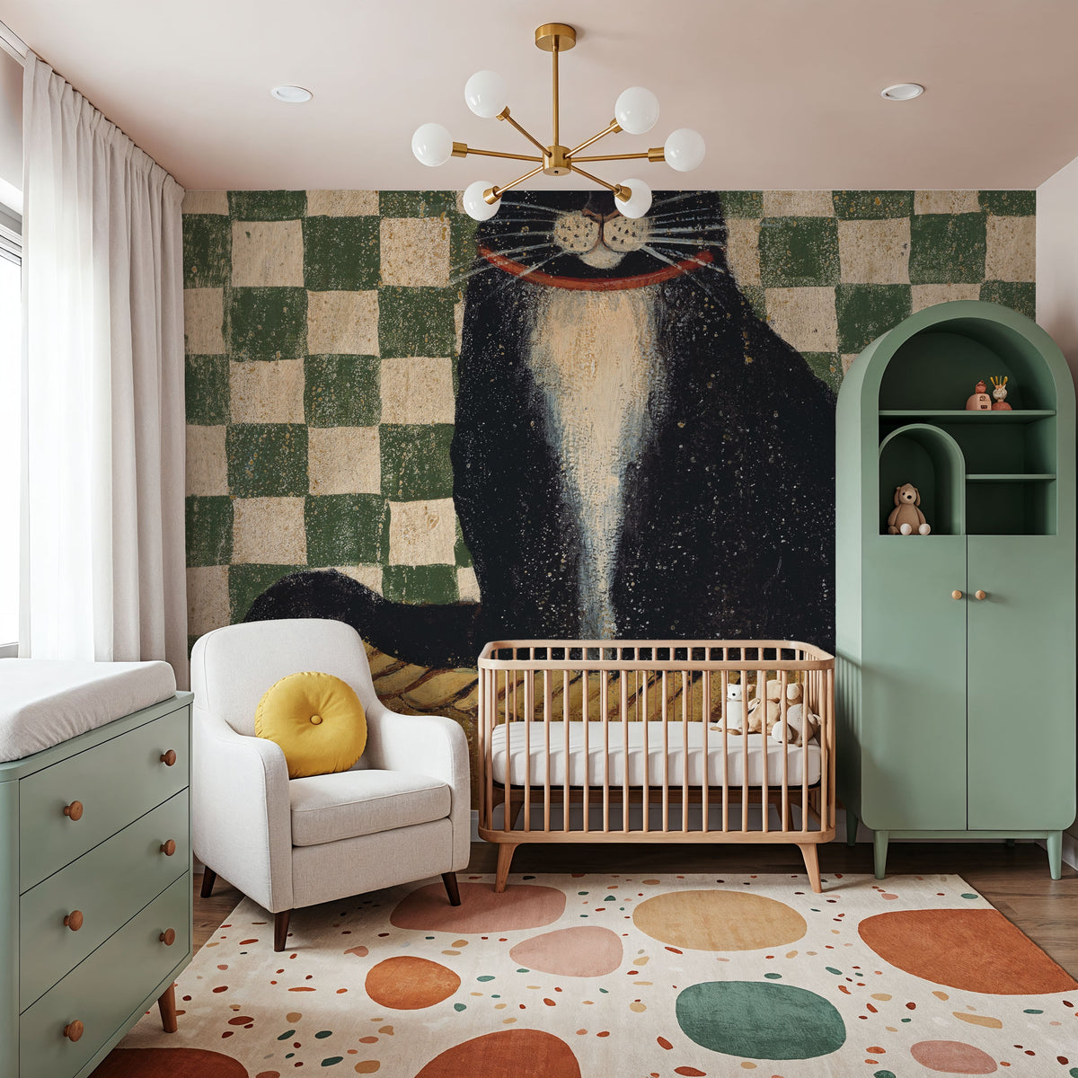 Norman Mural Wallpaper - room preview 04
