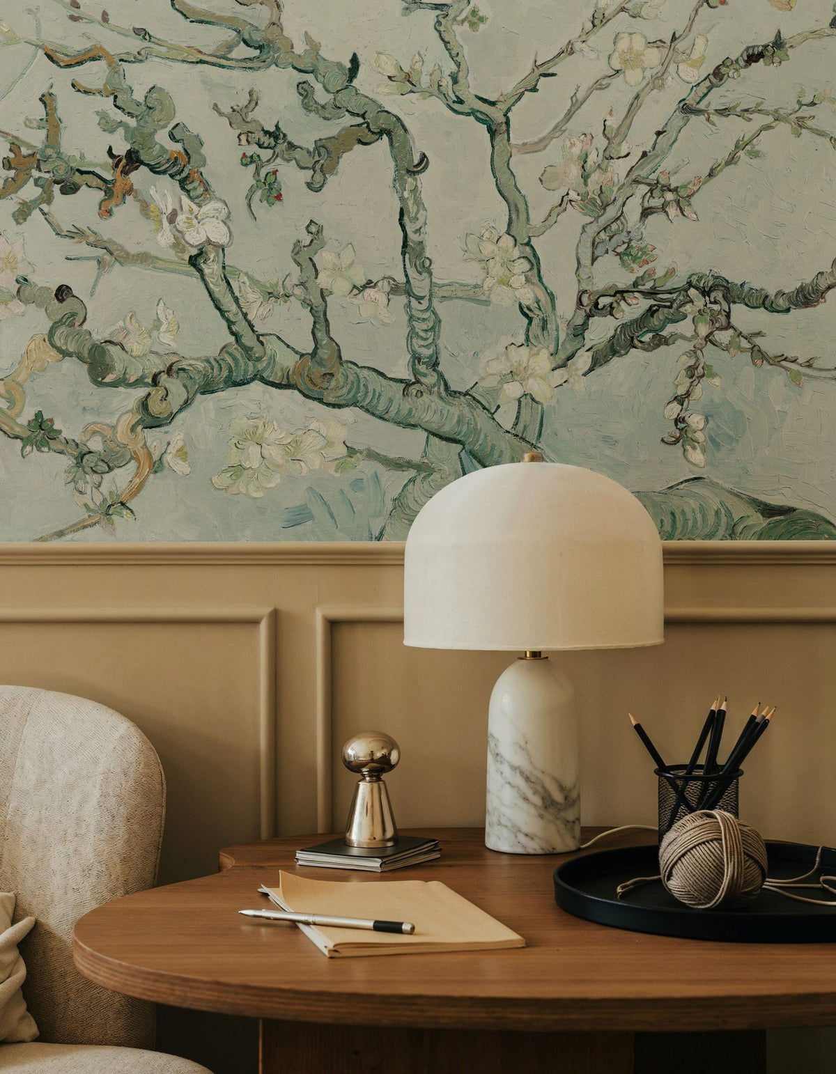 Almond Blossom, Crisp Air Mural Wallpaper - room preview 04