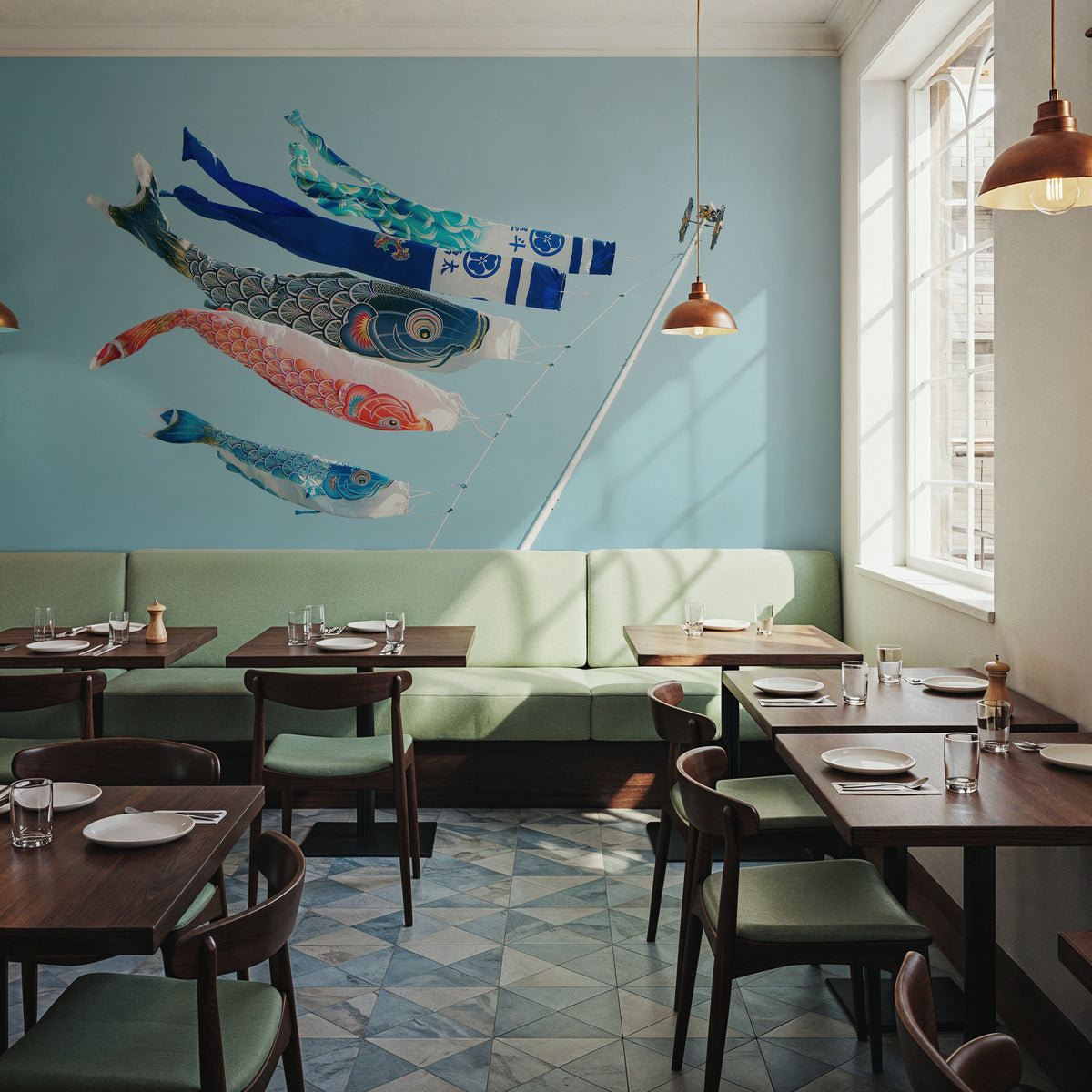 Koinobori, Japanese Kites Mural Wallpaper - room preview 04