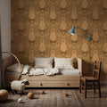Harvest Owl Mural Wallpaper - room preview 04