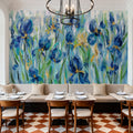 Iris Flower Bed Mural Wallpaper - room preview 04
