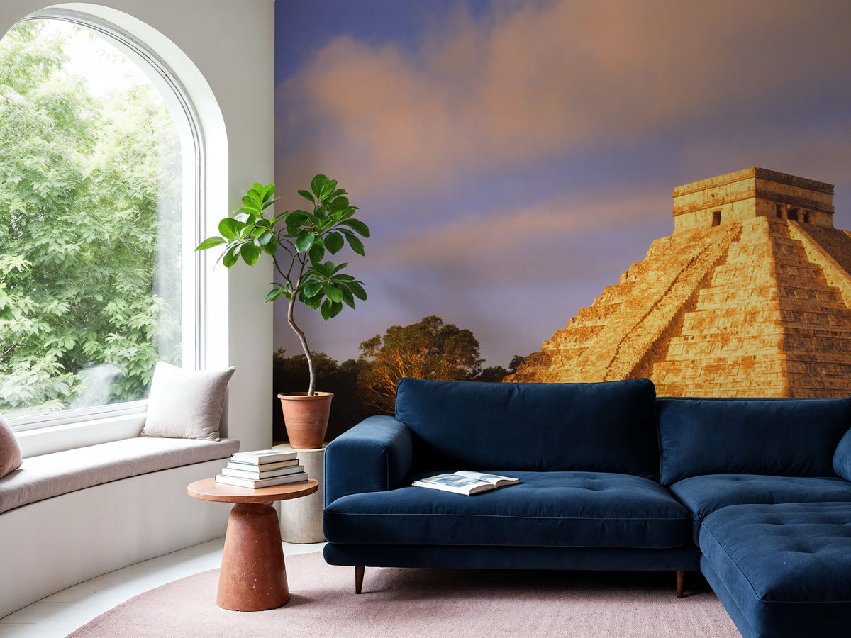 Temple of the Sun Mural Wallpaper - room preview 04