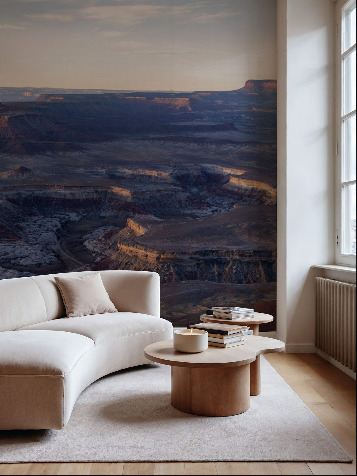 Crimson Buttes of Monument Valley Wide Mural Wallpaper - room preview 04