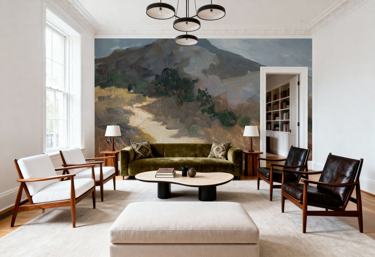 Golden Trail Mural Wallpaper - room preview 04
