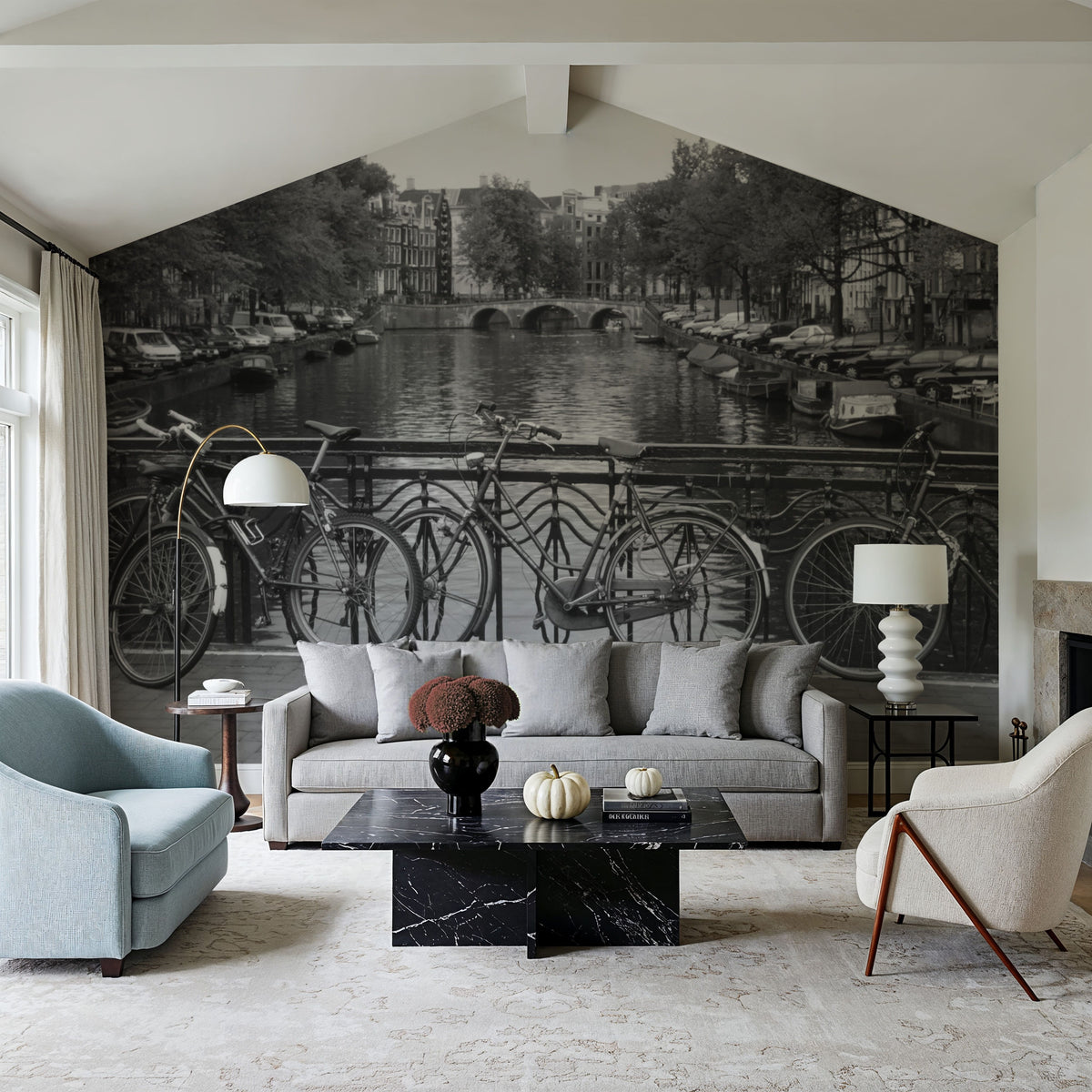 Canal City Crossing Mural Wallpaper - room preview 04