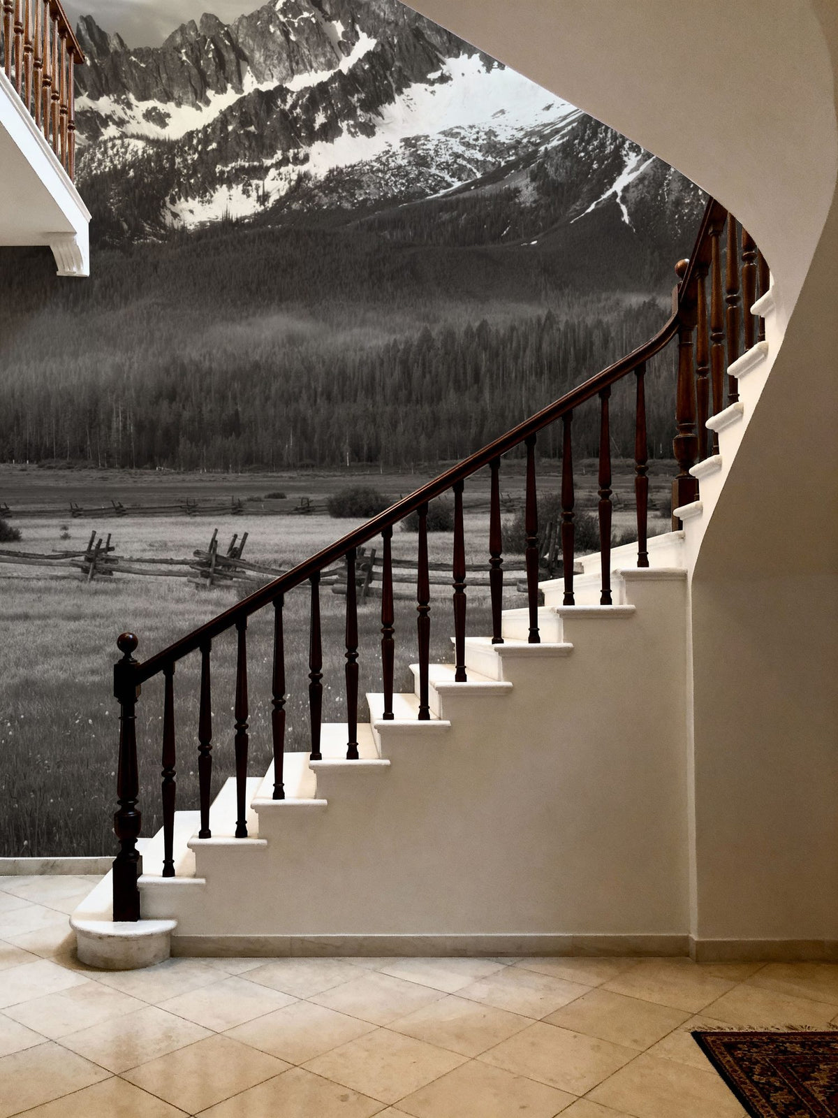 Sawtooth Mountains Plains Mural Wallpaper - room preview 04
