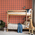Kaleidoscope Coral Mural Wallpaper - room preview 04
